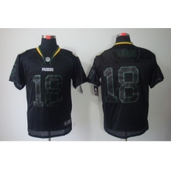 Nike Green Bay Packers 18 Randall Cobb Black Elite Lights Out NFL Jersey