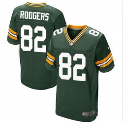 Nike Green Bay Packers #82 Richard Rodgers Green Team Color Mens Stitched NFL Elite Jersey