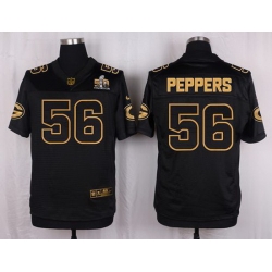 Nike Packers #56 Julius Peppers Black Mens Stitched NFL Elite Pro Line Gold Collection Jersey