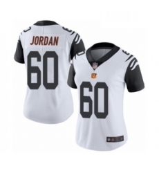 Womens Cincinnati Bengals 60 Michael Jordan Limited White Rush Vapor Untouchable Football Jersey