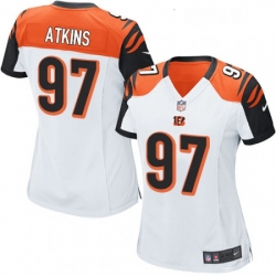 Womens Nike Cincinnati Bengals 97 Geno Atkins Game White NFL Jersey