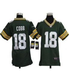 Nike Packers #18 Randall Cobb Green Team Color Youth Stitched NFL Elite Jersey