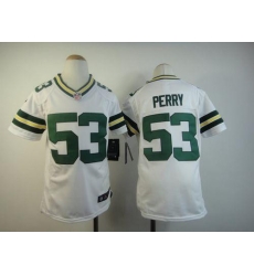 Nike Packers #53 Nick Perry White Youth Stitched NFL Elite Jersey