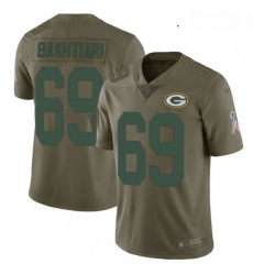 Youth Nike Green Bay Packers 69 David Bakhtiari Limited Olive 2017 Salute to Service NFL Jersey