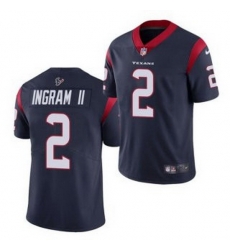 Men Houston Texans 2 Mark Ingram II Navy Vapor Untouchable Limited Stitched Jersey