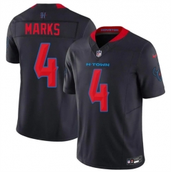 Men Houston Texans  4 Woody Marks Navy 2026 F U S E  Vapor Limited Stitched Football Jersey