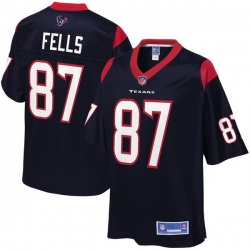 Men Houston Texans 87 Darren Fells Navy Pro Line Primary Player Jersey