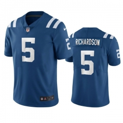 Men Nike Indianapolis Colts #5 Anthony Richardson Blue Vapor Untouchable Limited Stitched NFL Jersey