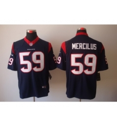 Nike Houston Texans 59 Whitney Mercilus Blue Limited NFL Jersey