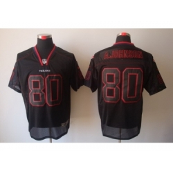 Nike Houston Texans 80 Andre Johnson Black Elite Lights Out NFL Jersey