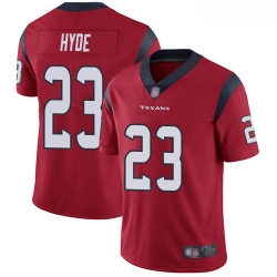 Texans 23 Carlos Hyde Red Alternate Men Stitched Football Vapor Untouchable Limited Jersey