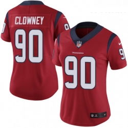 Womens Nike Houston Texans 90 Jadeveon Clowney Elite Red Alternate NFL Jersey