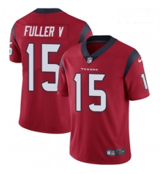 Youth Nike Houston Texans 15 Will Fuller V Limited Red Alternate Vapor Untouchable NFL Jersey