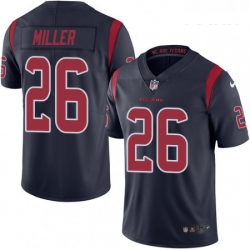 Youth Nike Houston Texans 26 Lamar Miller Elite Navy Blue Rush Vapor Untouchable NFL Jersey