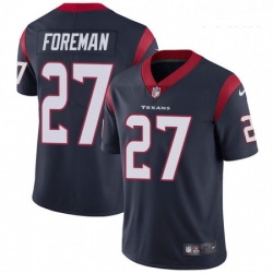 Youth Nike Houston Texans 27 DOnta Foreman Limited Navy Blue Team Color Vapor Untouchable NFL Jersey