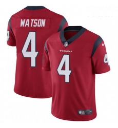 Youth Nike Houston Texans 4 Deshaun Watson Limited Red Alternate Vapor Untouchable NFL Jersey