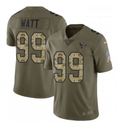 Youth Nike Houston Texans 99 JJ Watt Limited OliveCamo 2017 Salute to Service NFL Jersey