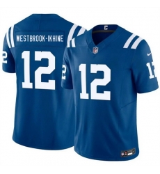 Men Indianapolis Colts  12 Nick Westbrook Ikhine Blue 2026 F U S E  Vapor Limited Stitched Football Jersey