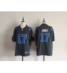 Men Indianapolis Colts  17 Daniel Jones Dark Gray 2026 Rivalries Collection Limited Stitched Football Jersey