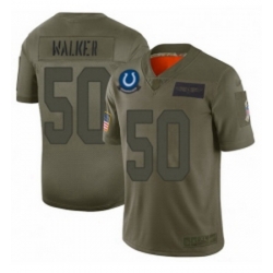 Men Indianapolis Colts 50 Anthony Walker Limited Camo 2019 Salute to Service Football Jersey