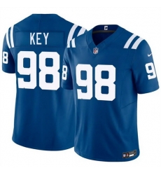 Men Indianapolis Colts  98 Arden Key Blue 2026 F U S E  Vapor Limited Stitched Football
