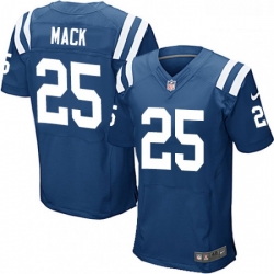 Men Nike Indianapolis Colts 25 Marlon Mack Elite Royal Blue Team Color NFL Jersey