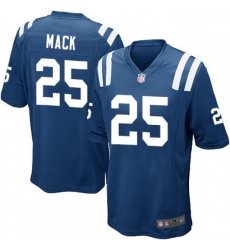 Men Nike Indianapolis Colts 25 Marlon Mack Game Royal Blue Team Color NFL Jersey