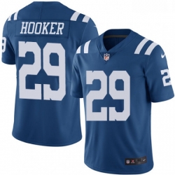 Men Nike Indianapolis Colts 29 Malik Hooker Limited Royal Blue Rush Vapor Untouchable NFL Jersey