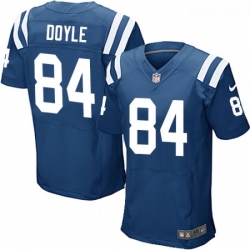 Men Nike Indianapolis Colts 84 Jack Doyle Elite Royal Blue Team Color NFL Jersey