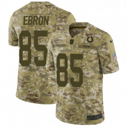 Men Nike Indianapolis Colts 85 Eric Ebron Limited Camo 2018 Salute to Service NFL Jersey