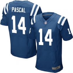 Men Zach Pascal Elite Home Jersey 14 Football Indianapolis Colts Royal Blue