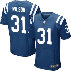 Nike Colts #31 Quincy Wilson Royal Blue Team Color Mens Stitched NFL Elite Jersey