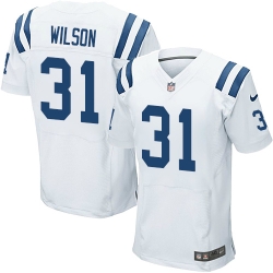 Nike Colts #31 Quincy Wilson White Mens Stitched NFL Elite Jersey