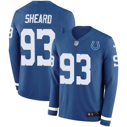 Nike Colts 93 Jabaal Sheard Royal Blue Team Color Men s Stitched NFL Limited Therma Long Sleeve Jersey