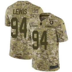 Nike Colts #94 Tyquan Lewis Camo Mens Stitched NFL Limited 2018 Salute To Service Jersey