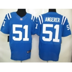 Nike Indianapolis Colts 51 Pat Angerer Blue Elite NFL Jersey