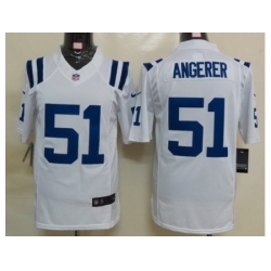 Nike Indianapolis Colts 51 Pat Angerer White Limited NFL Jersey