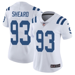 Nike Colts #93 Jabaal Sheard White Womens Stitched NFL Vapor Untouchable Limited Jersey