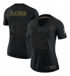 Women Indianapolis Colts Julian Blackmon 2020 Salute To Service Jersey Black Limited