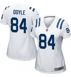 Womens Nike Indianapolis Colts 84 Jack Doyle Game White NFL Jersey