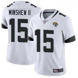 Jaguars 15 Gardner Minshew II White Men Stitched Football Vapor Untouchable Limited Jersey