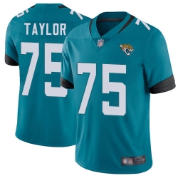 Jaguars 75 Jawaan Taylor Teal Green Alternate Men Stitched Football Vapor Untouchable Limited Jersey