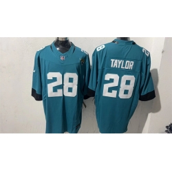 Men Jacksonville Jaguars  28 Fred Taylor Teal 2026 F U S E  Vapor Untouchable Limited Stitched Jersey