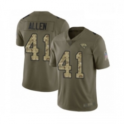 Men Jacksonville Jaguars 41 Josh Allen Limited Olive Camo 2017 Salute to Service Football Jersey