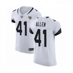 Men Jacksonville Jaguars 41 Josh Allen White Vapor Untouchable Elite Player Football Jersey