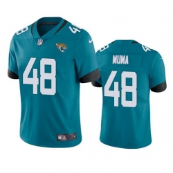 Men Jacksonville Jaguars 48 Chad Muma Teal Vapor Untouchable Limited Stitched Jersey