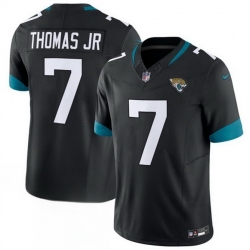 Men Jacksonville Jaguars  7 Brian Thomas Jr  Black 2026 F U S E  Vapor Untouchable Limited Stitched Jersey