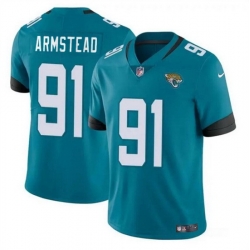 Men Jacksonville Jaguars 91 Arik Armstead Teal Vapor Untouchable Limited Stitched Jersey