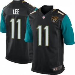 Men Nike Jacksonville Jaguars 11 Marqise Lee Game Black Alternate NFL Jersey