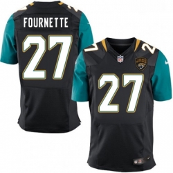 Men Nike Jacksonville Jaguars 27 Leonard Fournette Black Alternate Vapor Untouchable Elite Player NFL Jersey